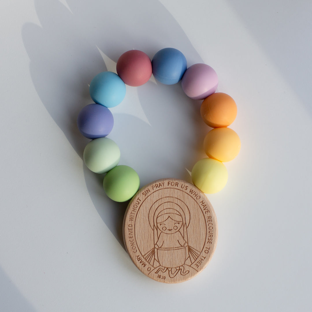 Beißring aus Naturkautschuk mit Löwe von St. Mark