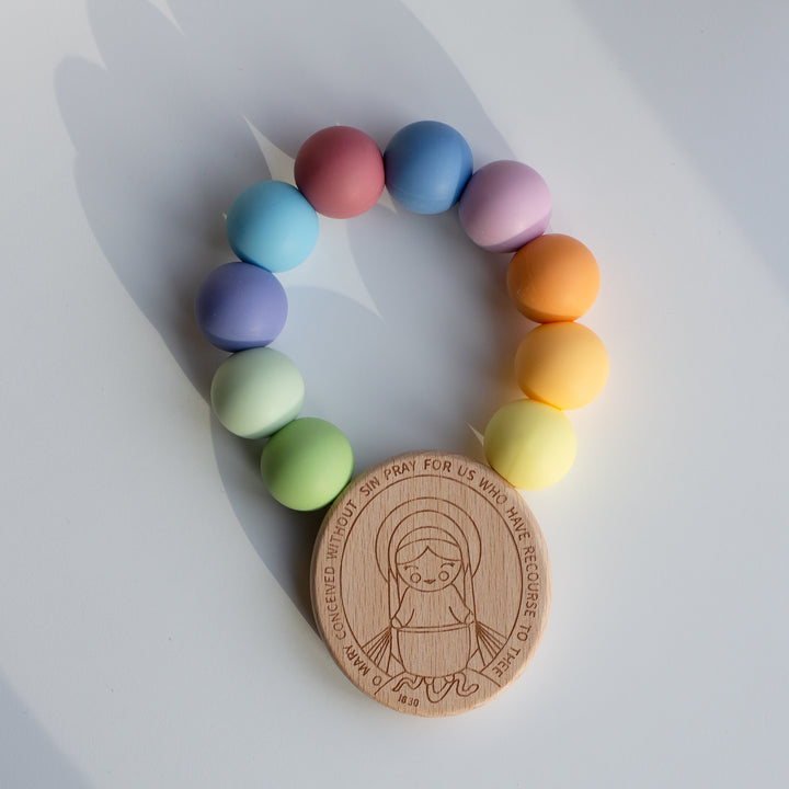 Beißring aus Naturkautschuk mit Löwe von St. Mark