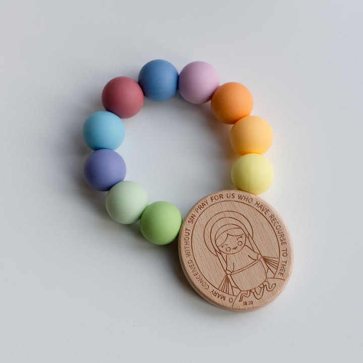 Beißring aus Naturkautschuk mit Löwe von St. Mark