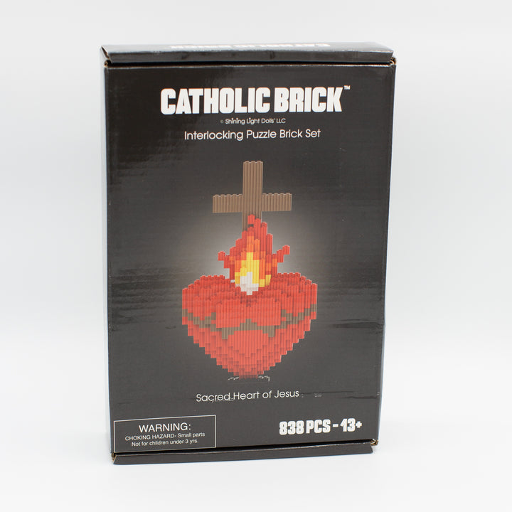 Catholic Brick - Sacred Heart of Jesus Interlocking Brick 3D Model