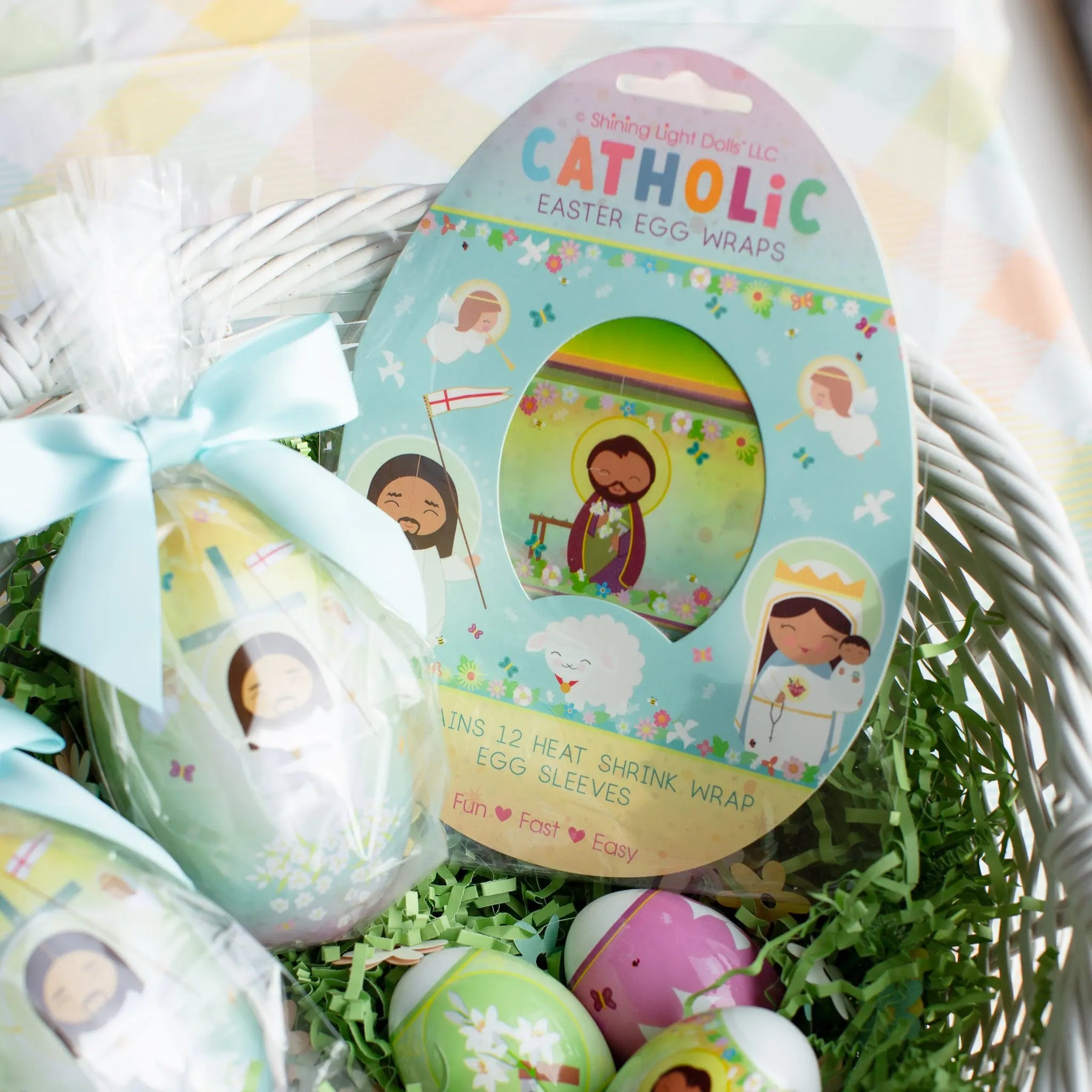Catholic Easter Egg Wraps Shining Light Dolls