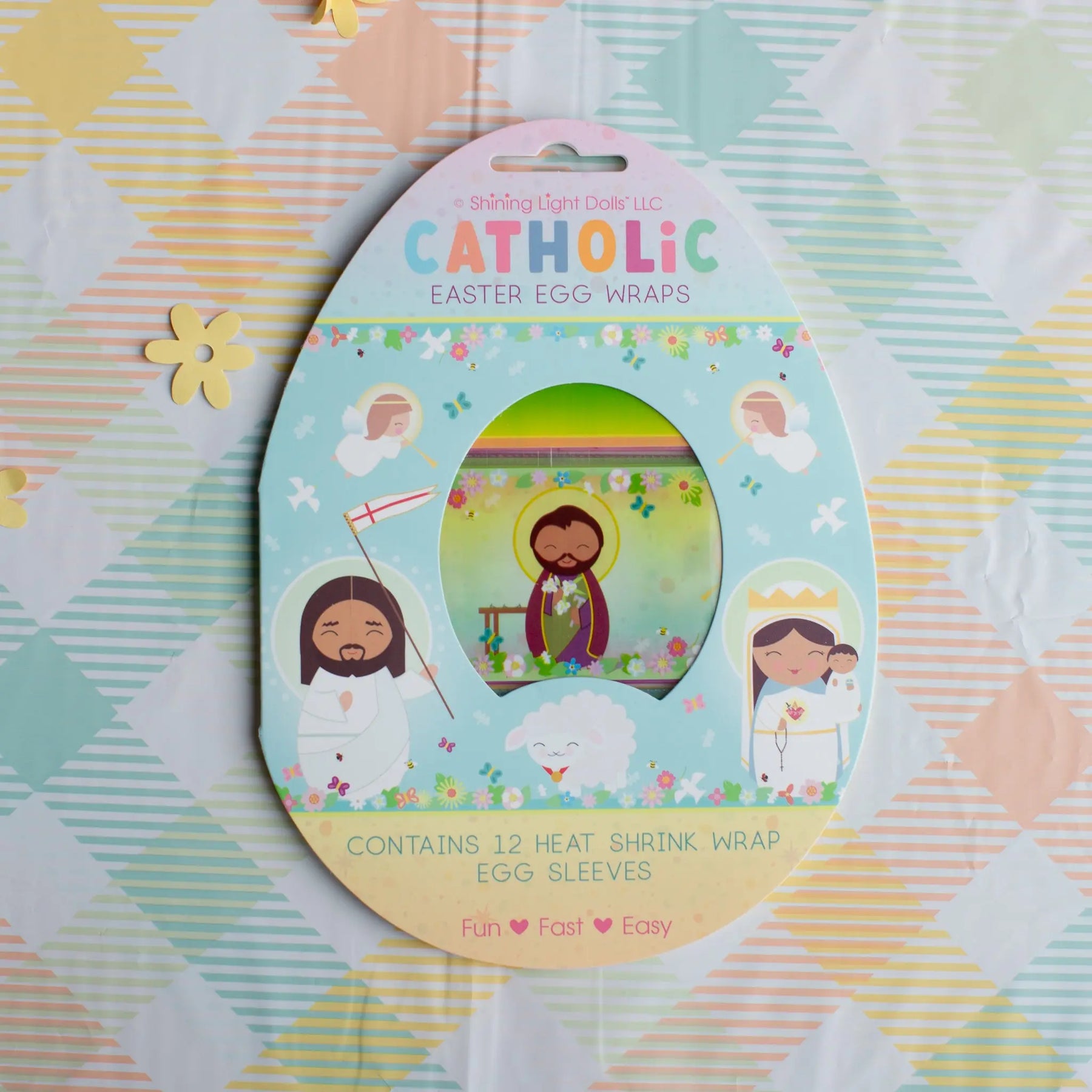 Catholic Easter Egg Wraps Shining Light Dolls