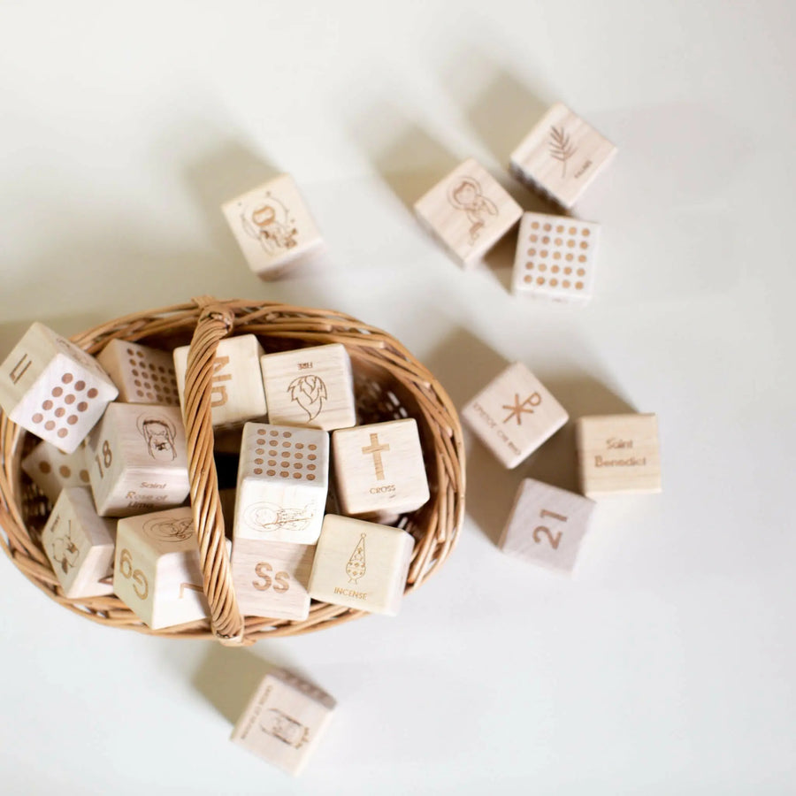 Catholic ABC Alphabet Blocks - Shining Light Dolls