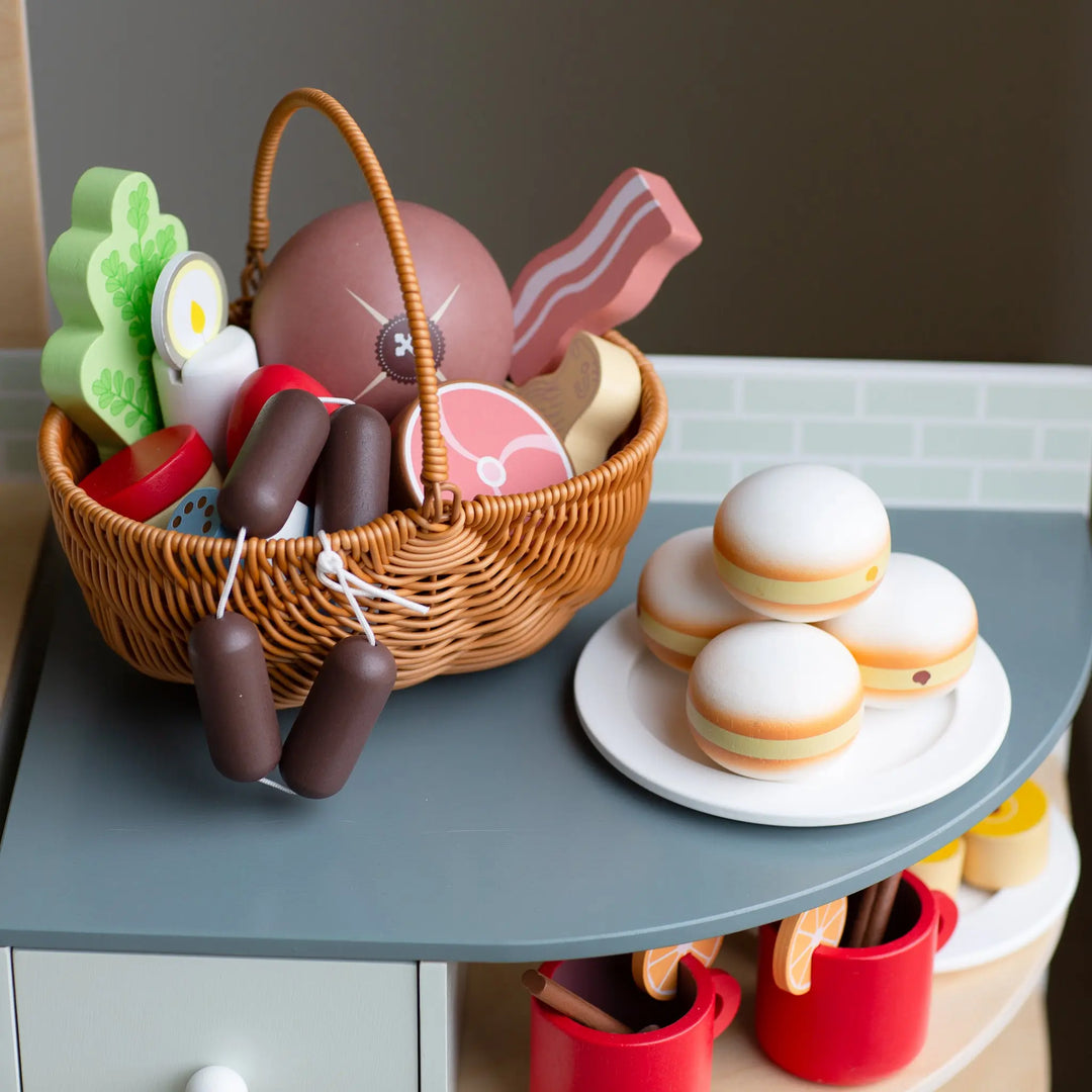 Fat Tuesday Paczki Wooden Play Food Set- Mini Catholic Kitchen Shining Light Dolls