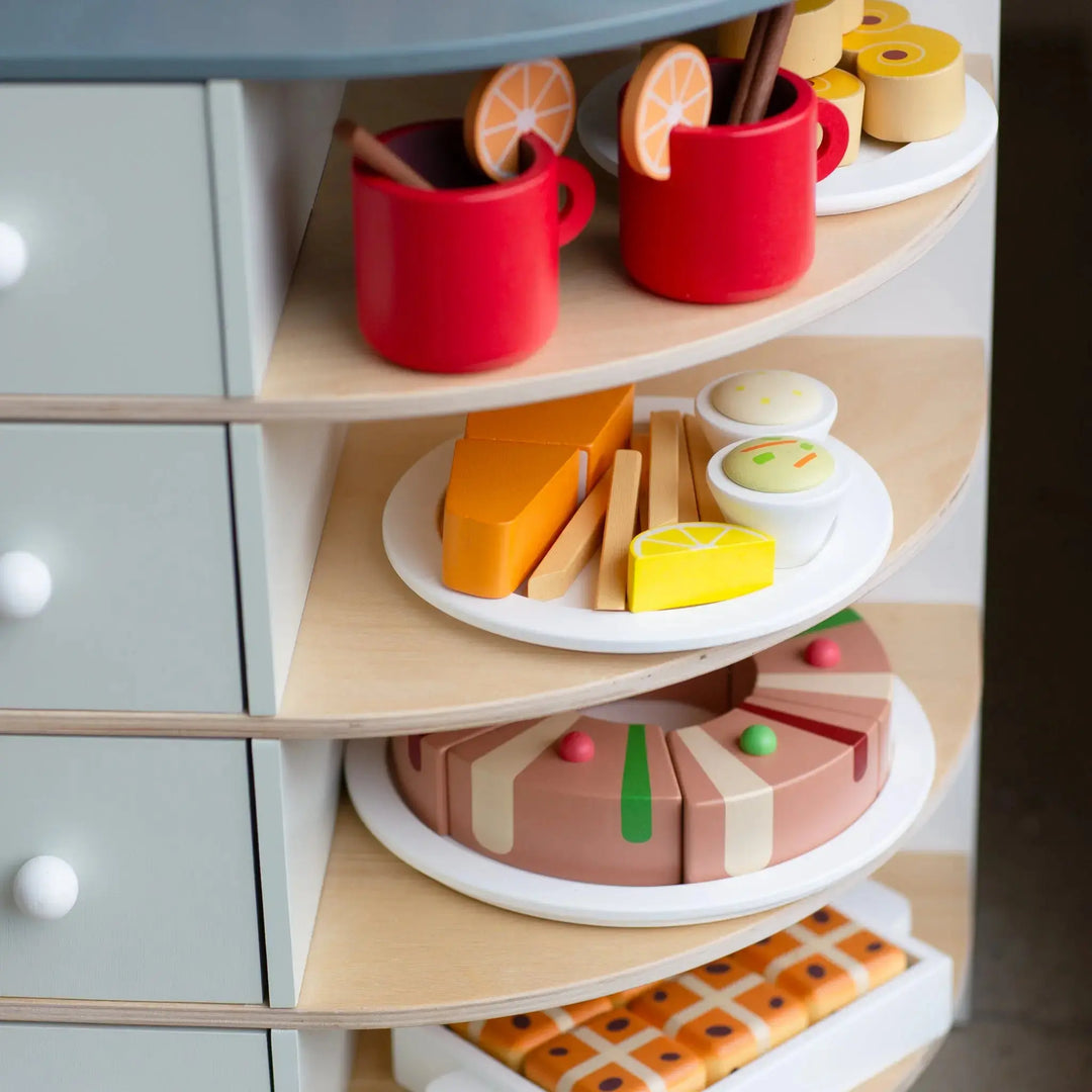 Rosca De Reyes; Epiphany King Cake Wooden Play Food Set - Mini Catholic Kitchen Shining Light Dolls