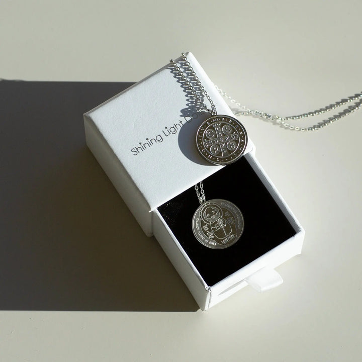 St. Benedict Medal - 316 Stainless Steel Shining Light Dolls