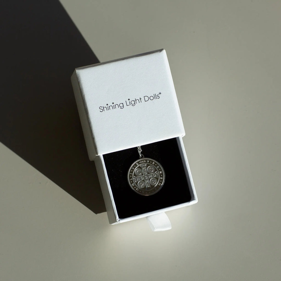 St. Benedict Medal - 316 Stainless Steel Shining Light Dolls