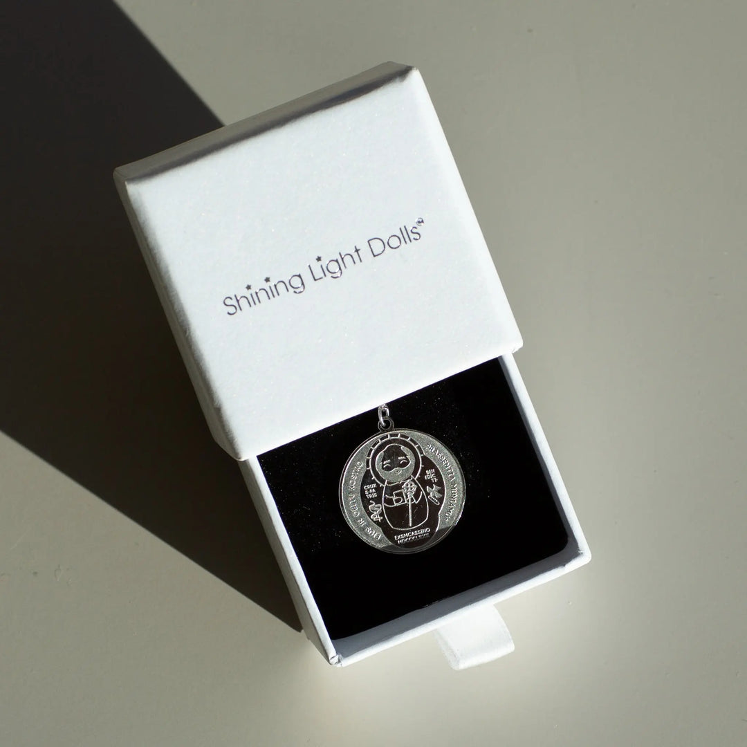 St. Benedict Medal - 316 Stainless Steel Shining Light Dolls