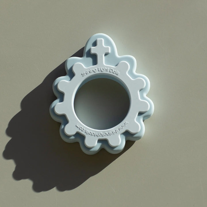 Baby’s First Rosary – Marian Blue Silicone Teether Shining Light Dolls LLC