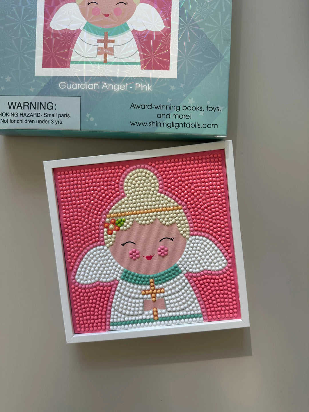 Gem Art Craft Kit Guardian Angel (pink) Shining Light Dolls