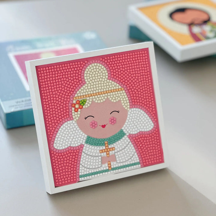 Gem Art Craft Kit Guardian Angel (pink) Shining Light Dolls