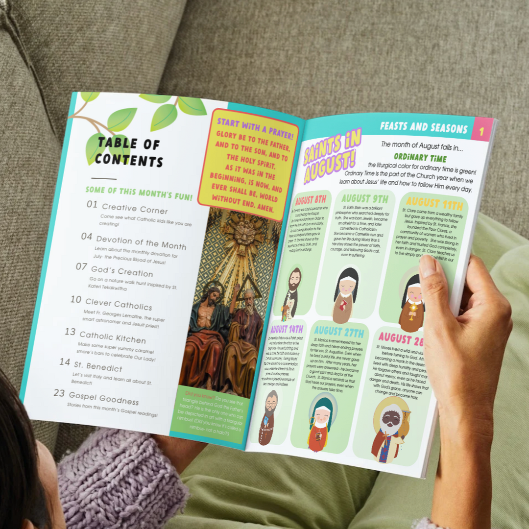 Catholic Kids Club Magazine 1-Year Subscription (12 issues- 1 per month)