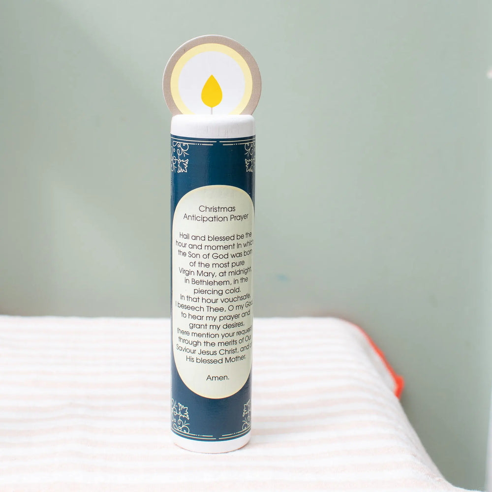 Jesus Christ, the Deliverer (Christmas Anticipation) Wooden Prayer Candle Shining Light Dolls