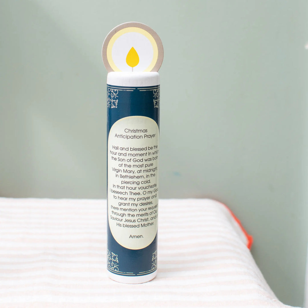 Jesus Christ, the Deliverer (Christmas Anticipation) Wooden Prayer Candle Shining Light Dolls