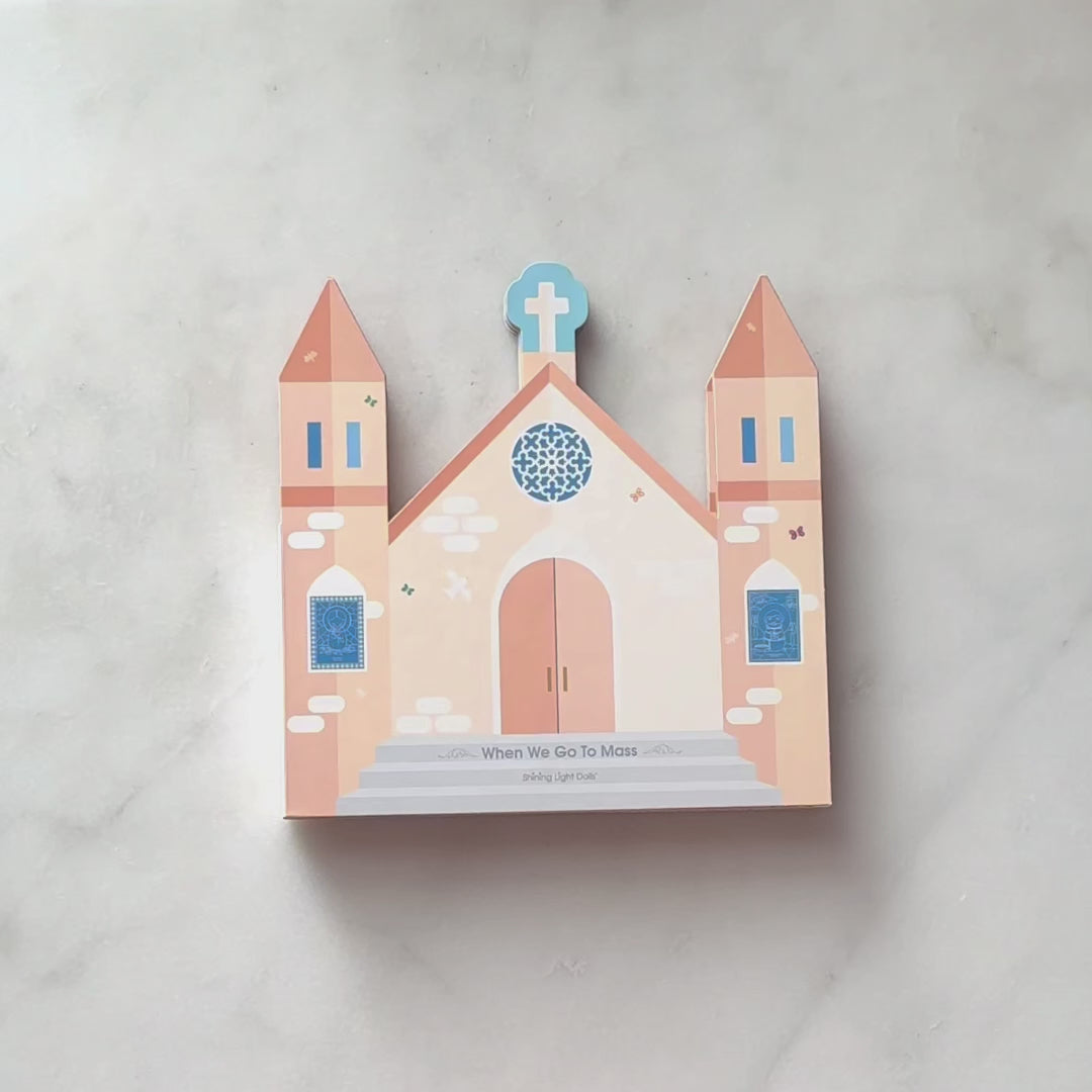 When We Go to Mass - shaped board book