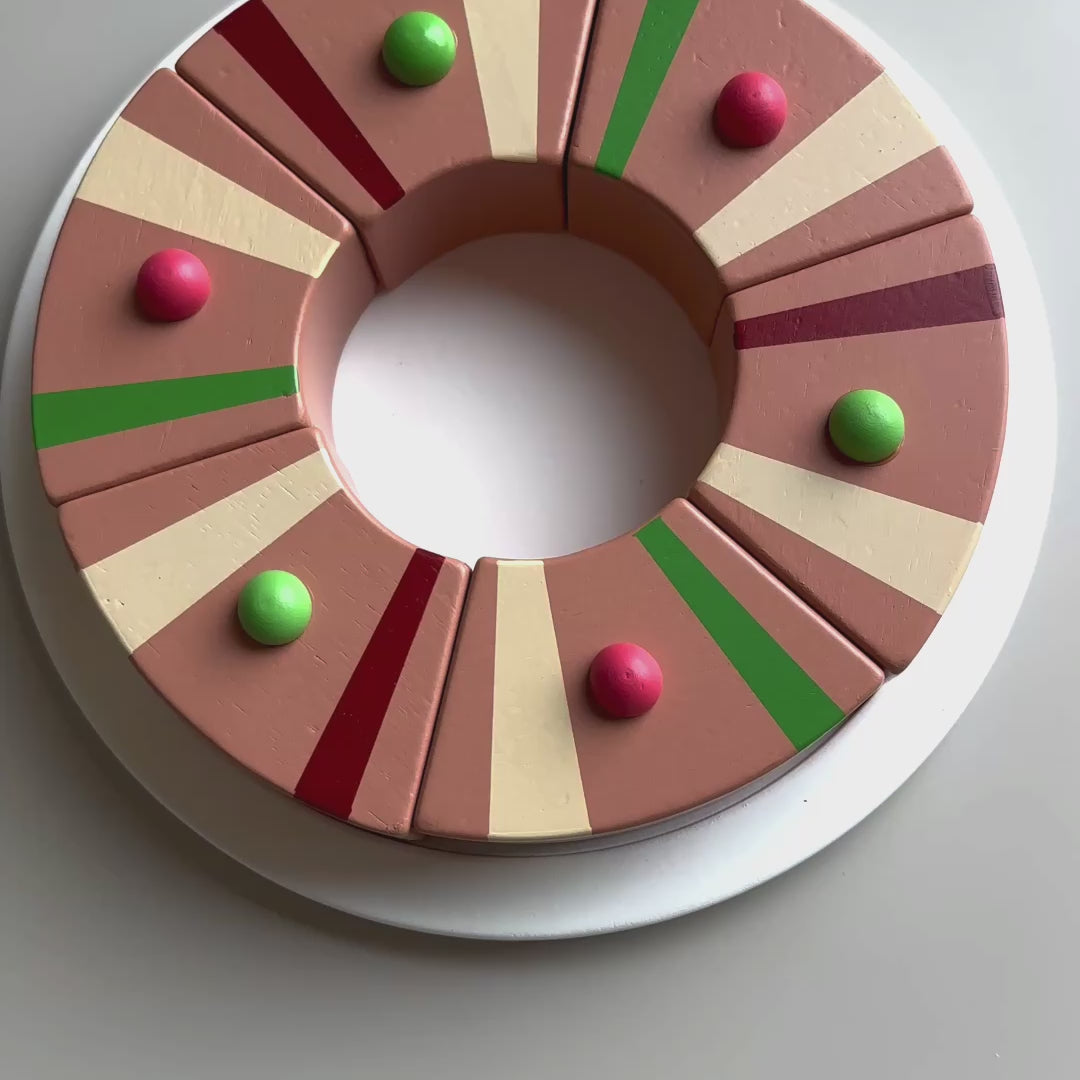 Rosca De Reyes; Epiphany King Cake Wooden Play Food Set - Mini Catholic Kitchen