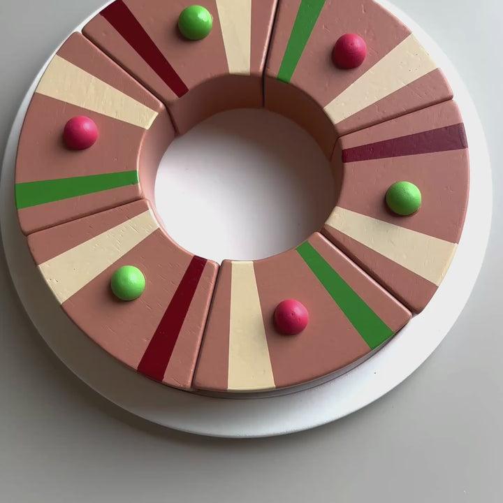 Rosca De Reyes; Epiphany King Cake Wooden Play Food Set - Mini Catholic Kitchen