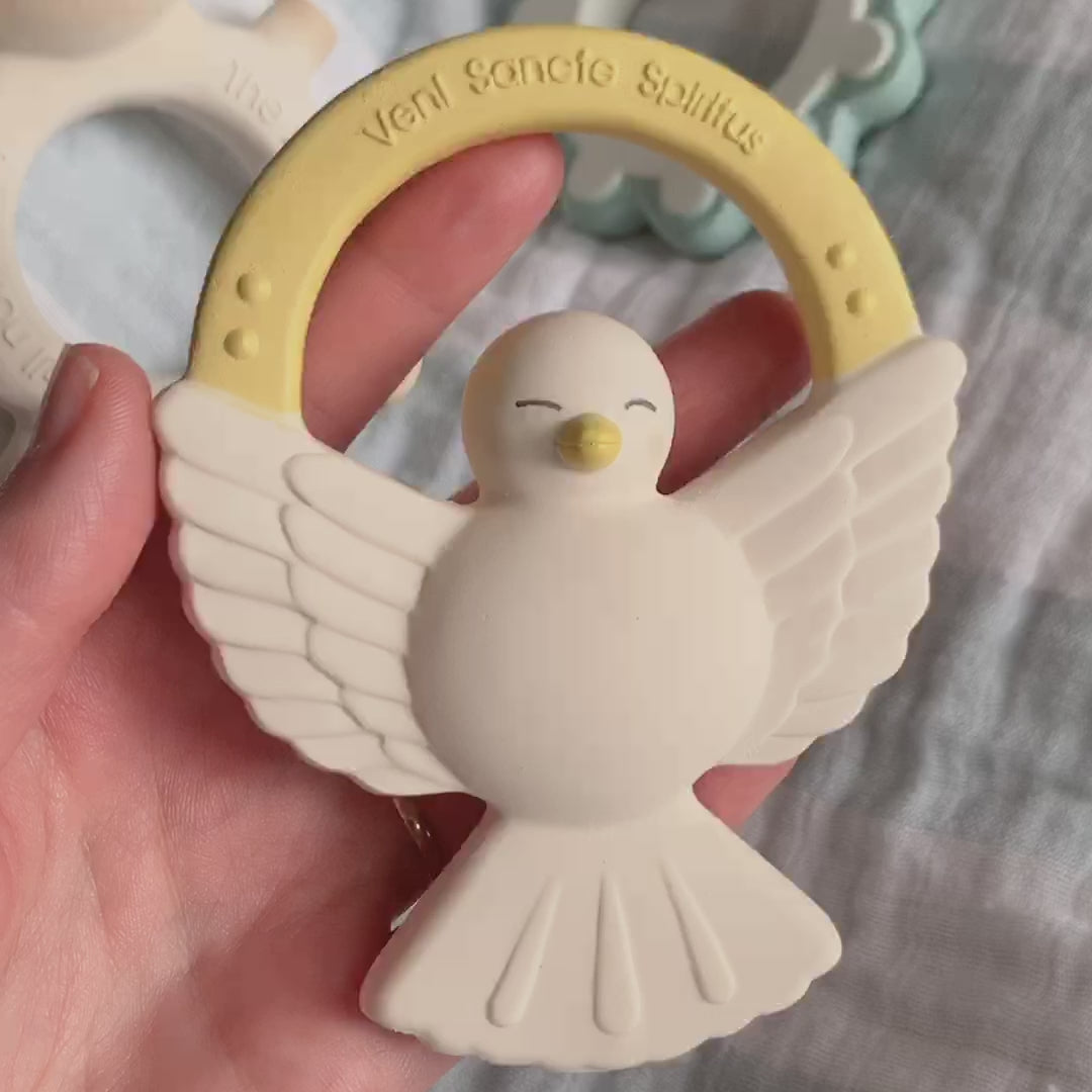 Holy Spirit Dove Natural Rubber Teether