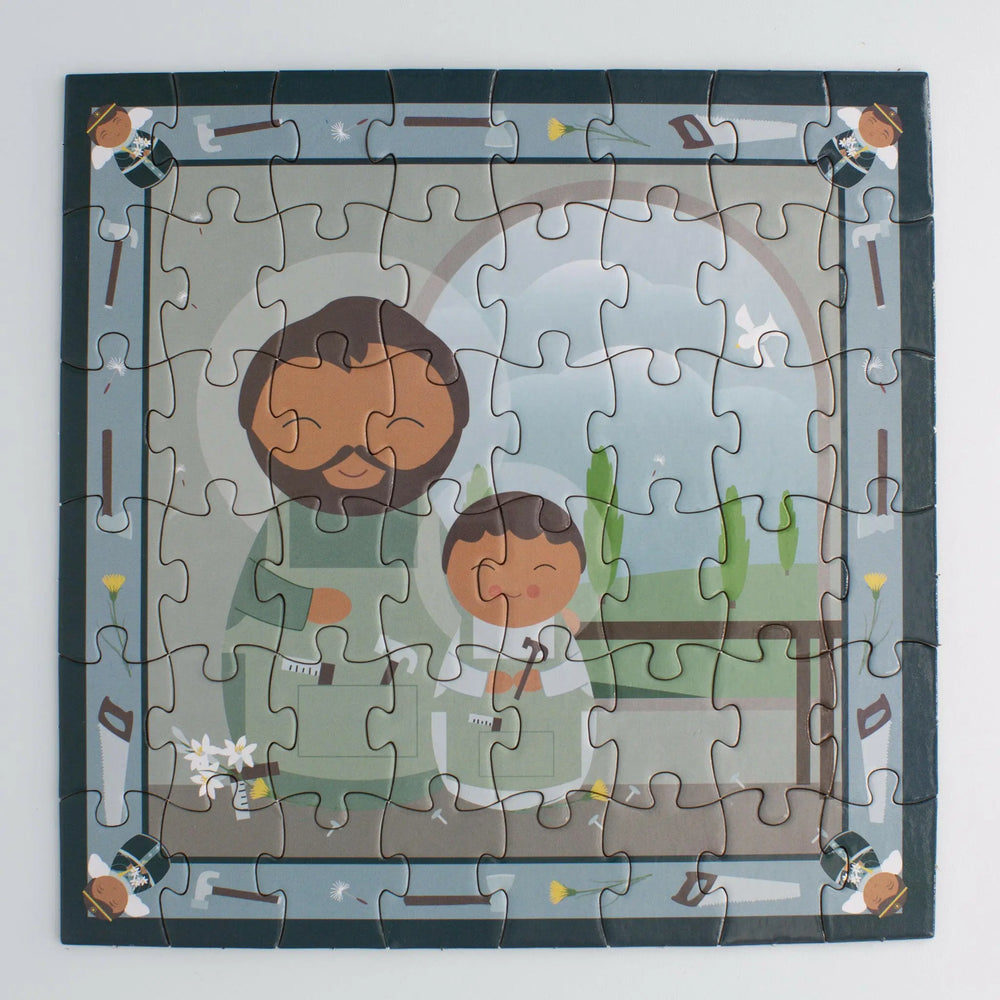 St. Joseph, Foster Father of Jesus Mini Puzzle - Shining Light Dolls