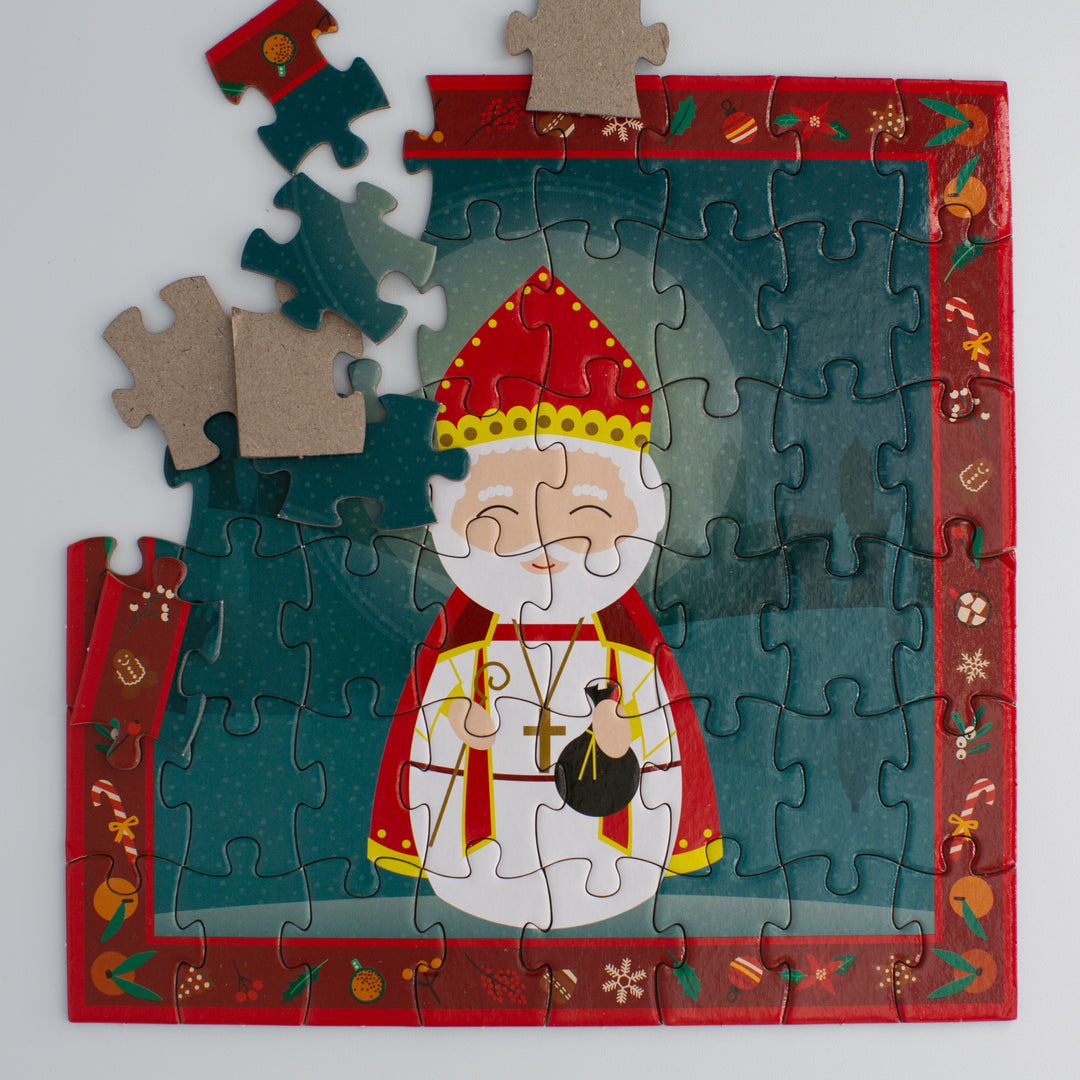 St. Nicholas Mini Puzzle - Shining Light Dolls