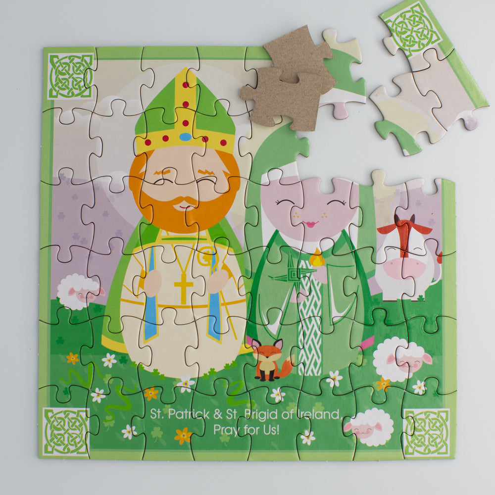 
                  
                    St. Patrick & St. Brigid of Ireland Mini Puzzle - Shining Light Dolls
                  
                
