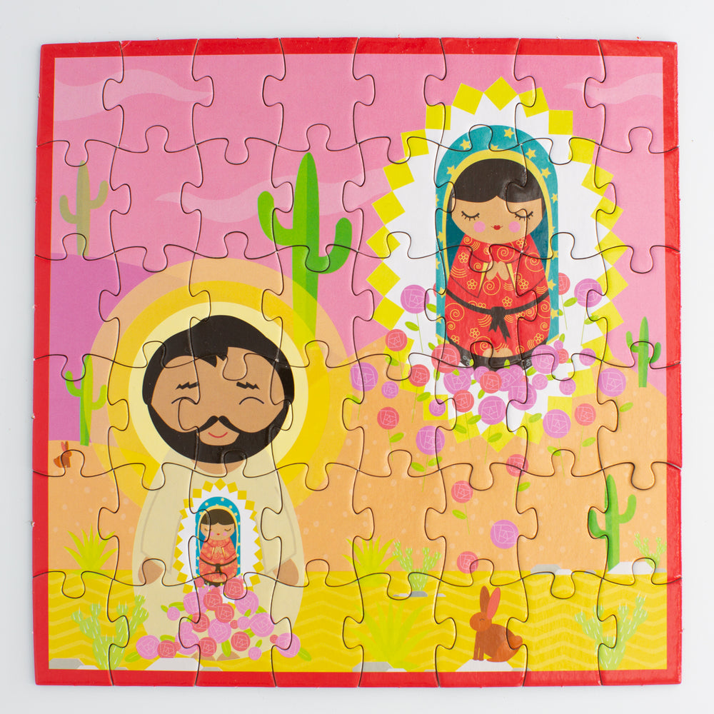 
                  
                    Our Lady of Guadalupe & St. Juan Diego Mini Puzzle - Shining Light Dolls
                  
                