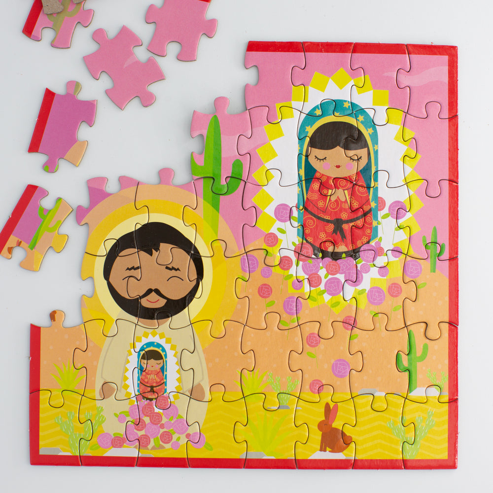 
                  
                    Our Lady of Guadalupe & St. Juan Diego Mini Puzzle - Shining Light Dolls
                  
                