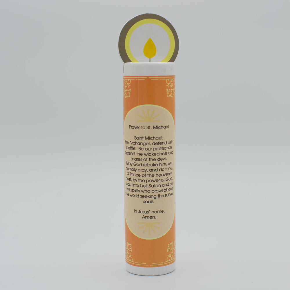 
                  
                    St. Michael Wooden Prayer Candle - Shining Light Dolls
                  
                
