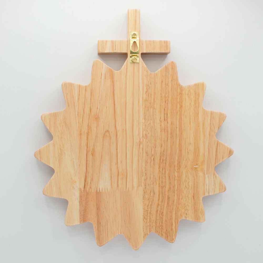 Sacred Heart of Jesus Wooden Wall Decor - Shining Light Dolls