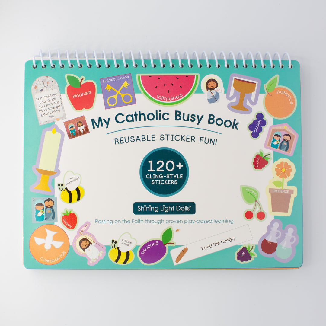 My Catholic Busy Book Reusable Sticker Fun - Shining Light Dolls
