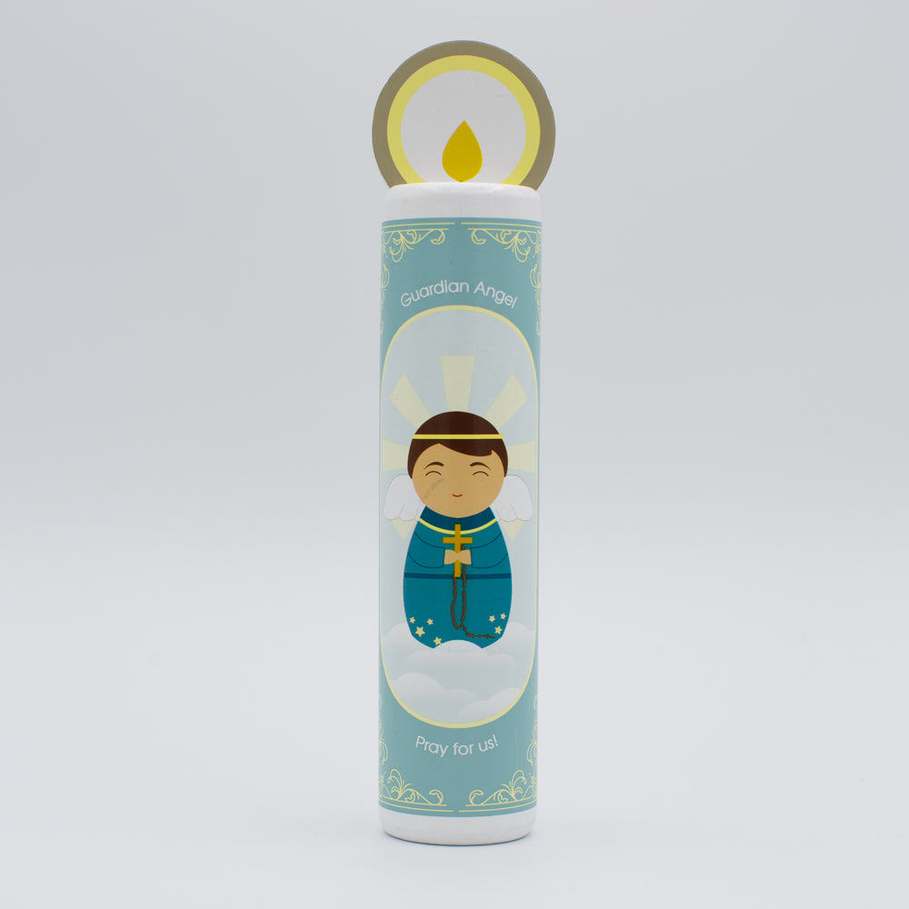 
                  
                    Gaurdian Angel (boy) Wooden Prayer Candle - Shining Light Dolls
                  
                
