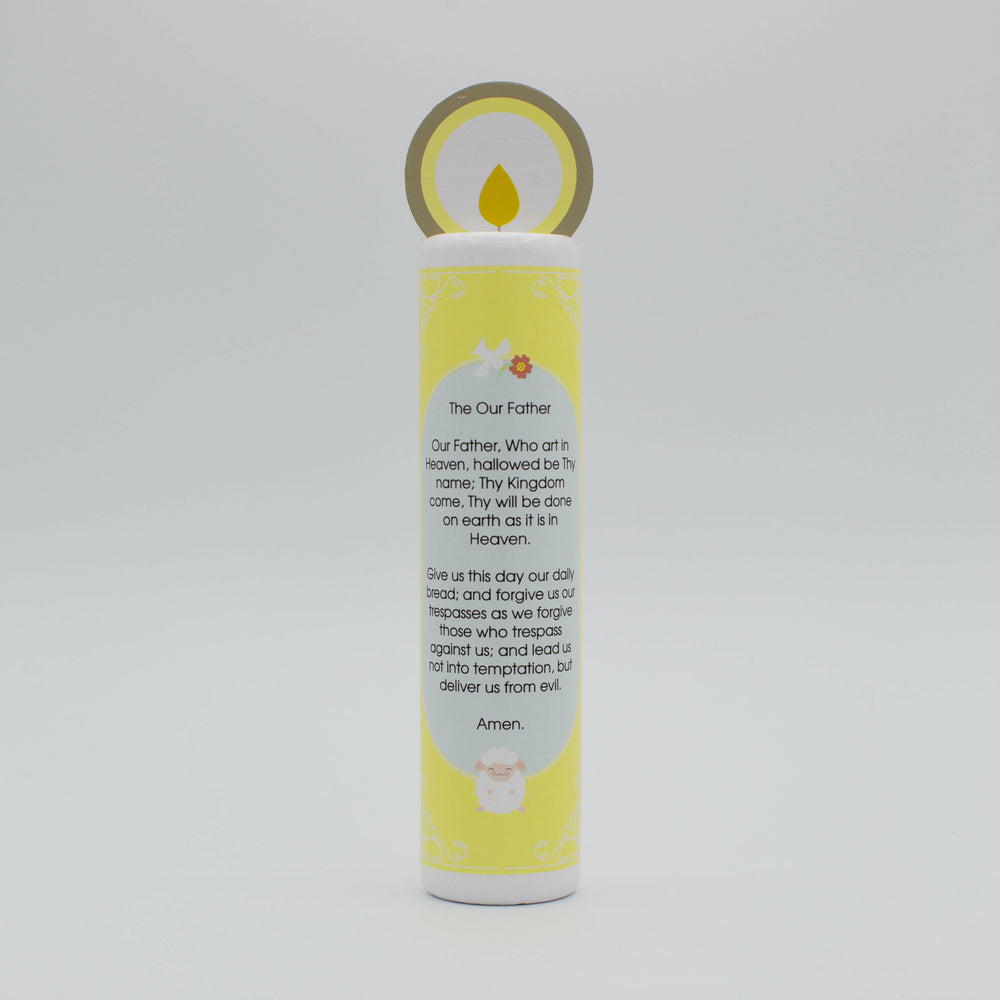 
                  
                    Jesus Christ, the Good Shepherd (The Our Father) Wooden Prayer Candle - Shining Light Dolls
                  
                