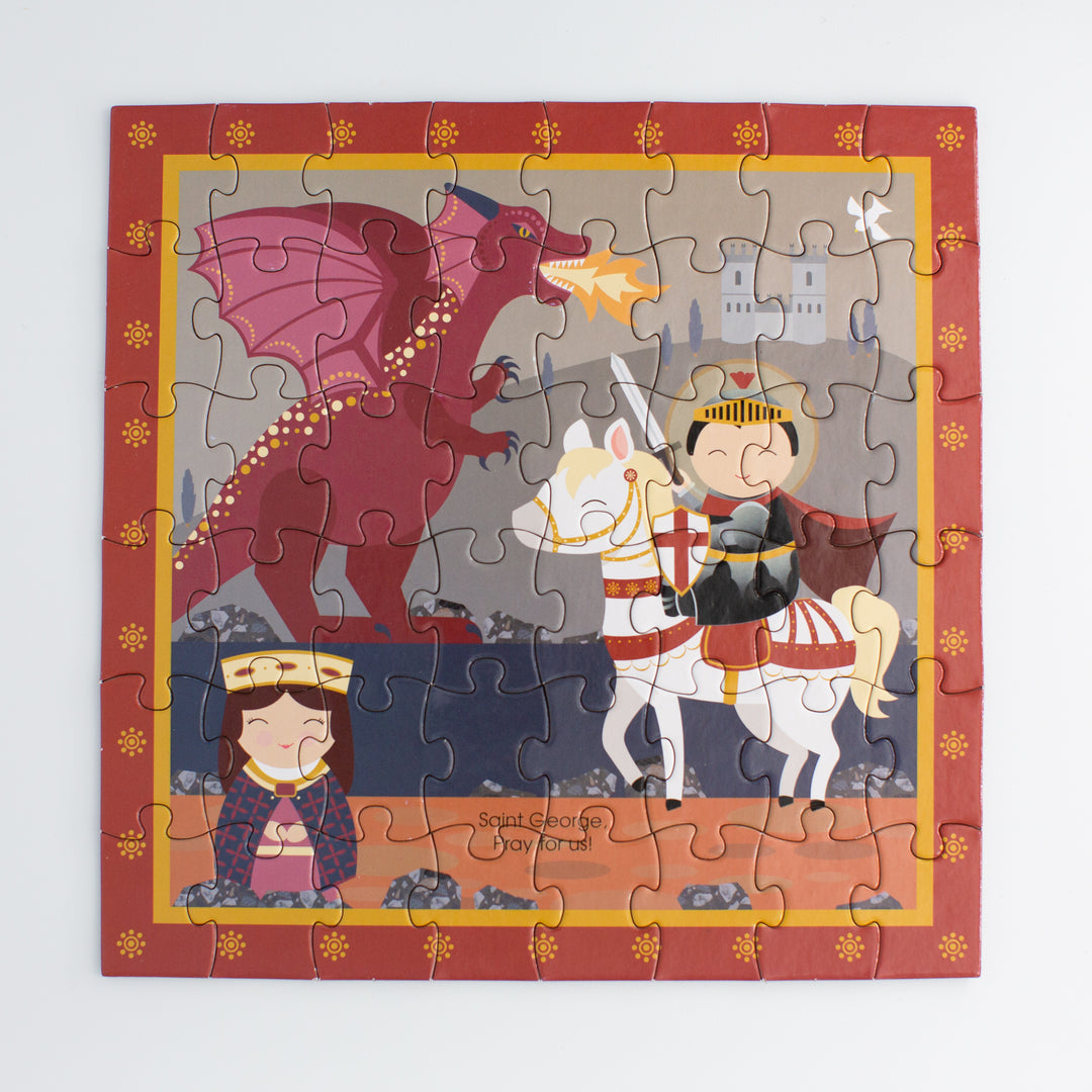 St. George and the Dragon Mini Puzzle - Shining Light Dolls