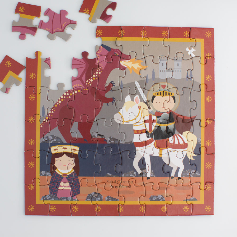 
                  
                    St. George and the Dragon Mini Puzzle - Shining Light Dolls
                  
                