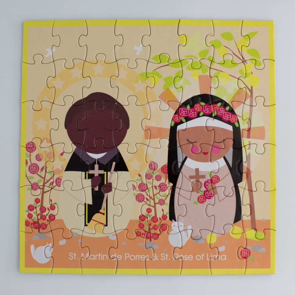 
                  
                    St. Martin de Porres and St. Rose of Lima Mini Puzzle - Shining Light Dolls
                  
                