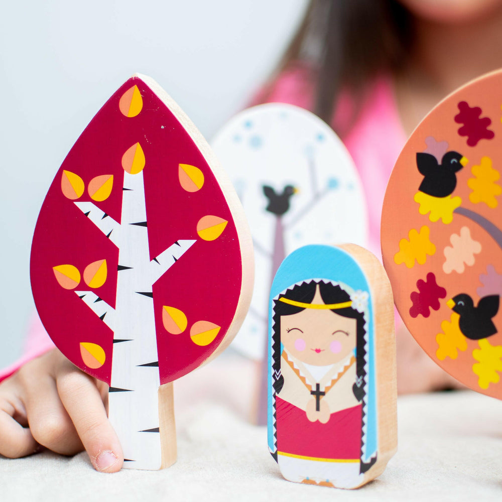 
                  
                    St. Kateri's Forest Wooden Seasons Set - Shining Light Dolls
                  
                