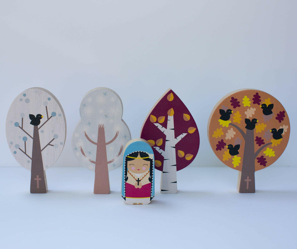 
                  
                    St. Kateri's Forest Wooden Seasons Set - Shining Light Dolls
                  
                