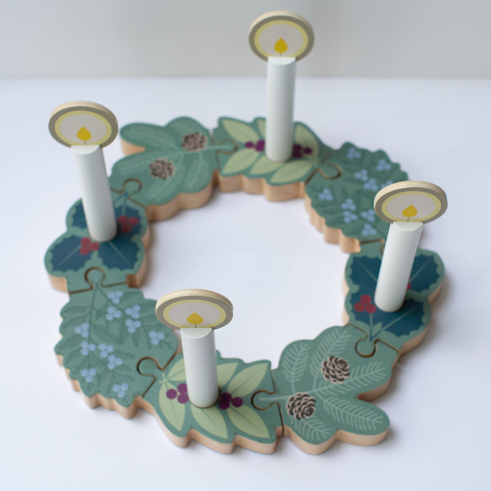
                  
                    Double-sided Advent to Christmas Wooden Wreath Set - Shining Light Dolls
                  
                