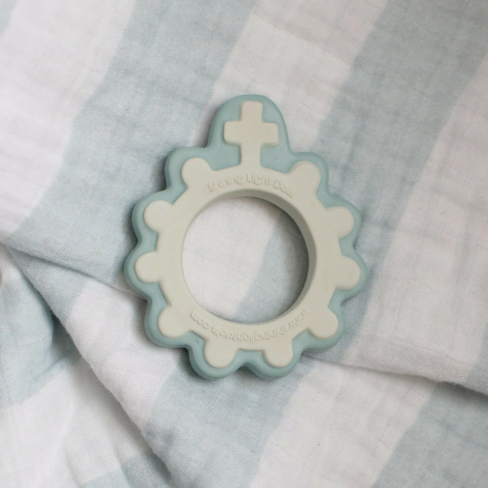 Baby's First Rosary Natural Rubber Teether - Shining Light Dolls