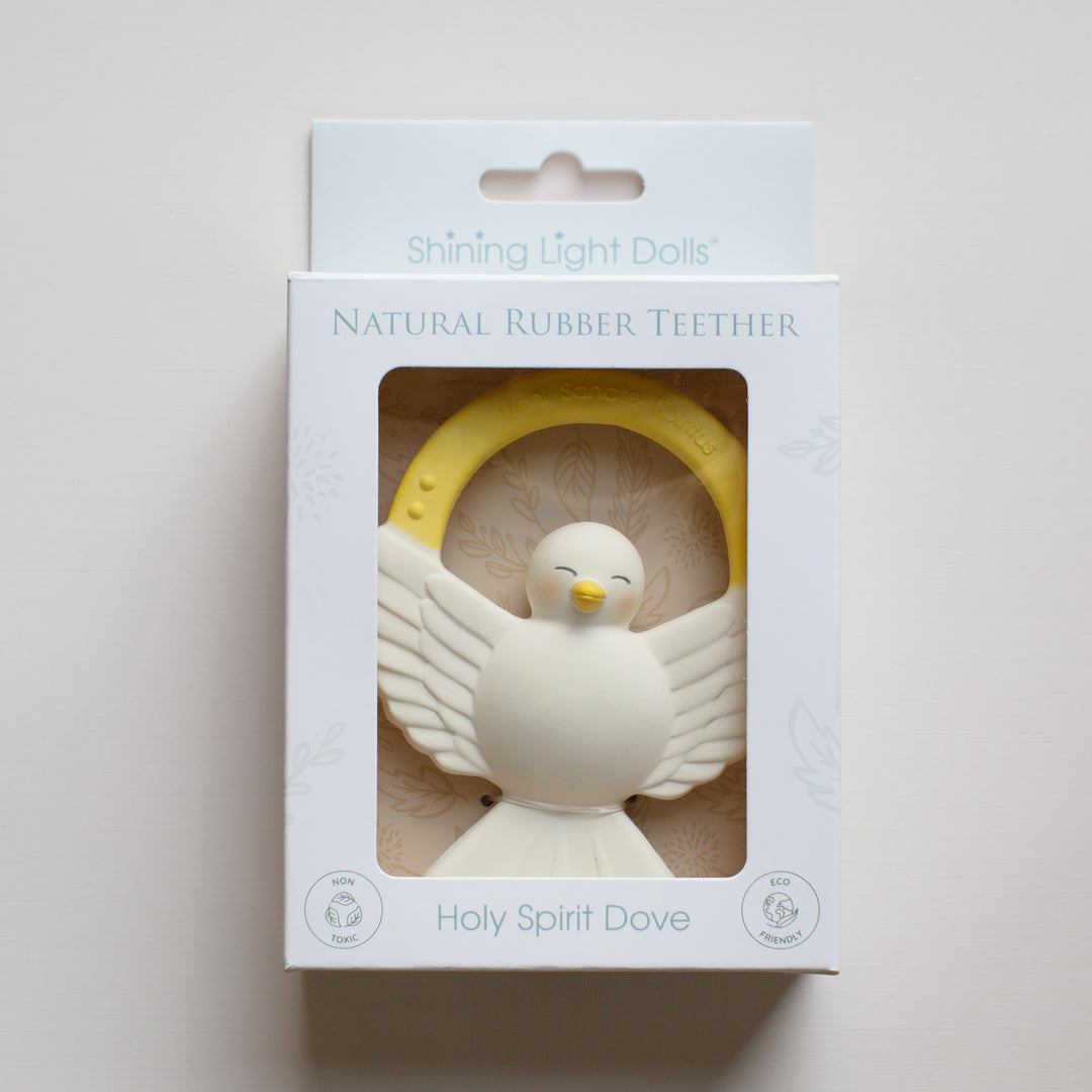 Holy Spirit Dove Natural Rubber Teether - Shining Light Dolls