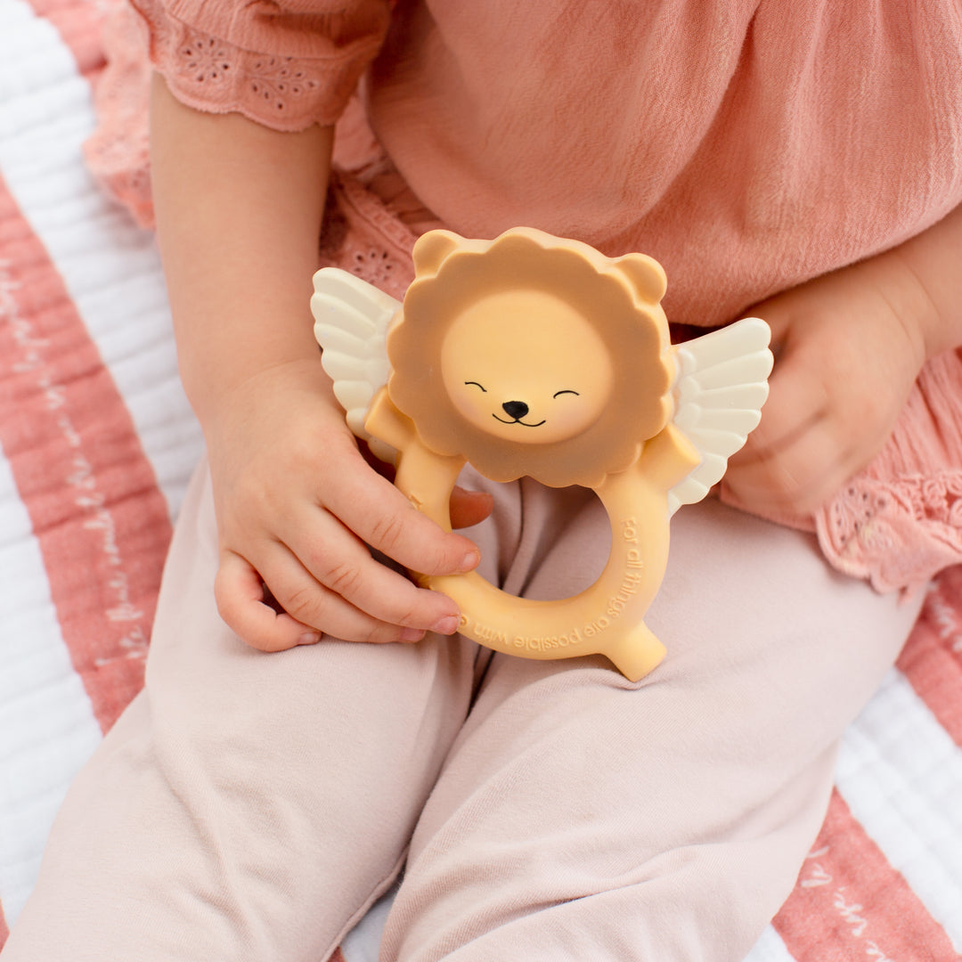 Lion of St. Mark Natural Rubber Teether - Shining Light Dolls