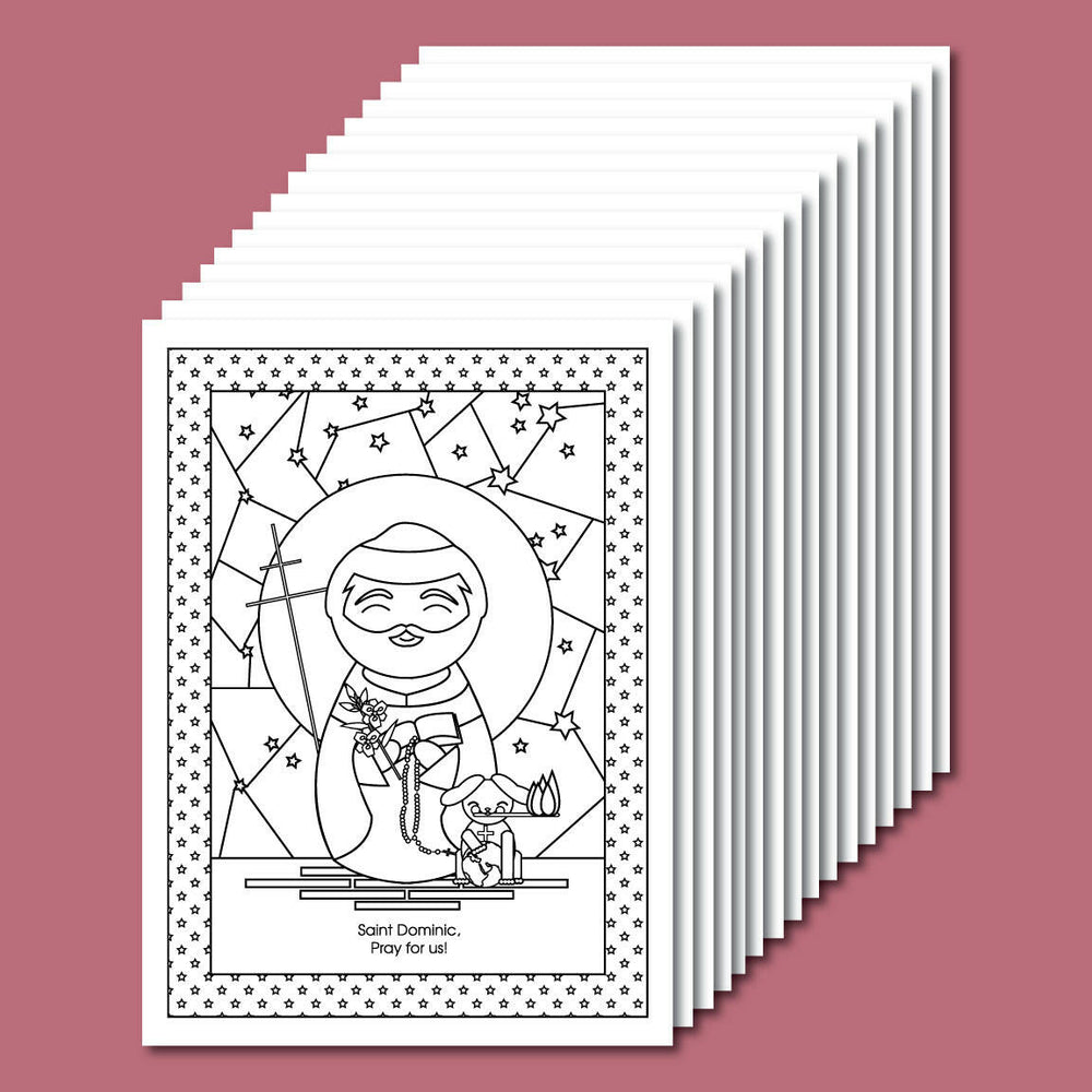 August Saints Coloring Sheets - Digital Download - Shining Light Dolls
