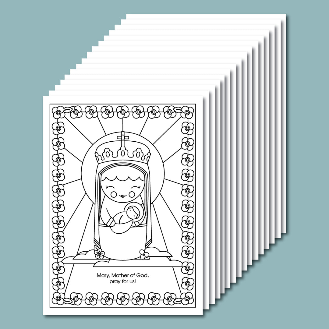 January Saints Coloring Sheets - Digital Download - Shining Light Dolls