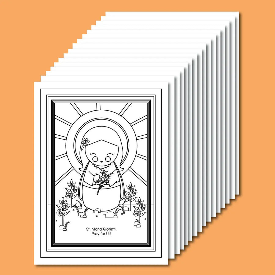 July Saints Coloring Sheets - Digital Download - Shining Light Dolls