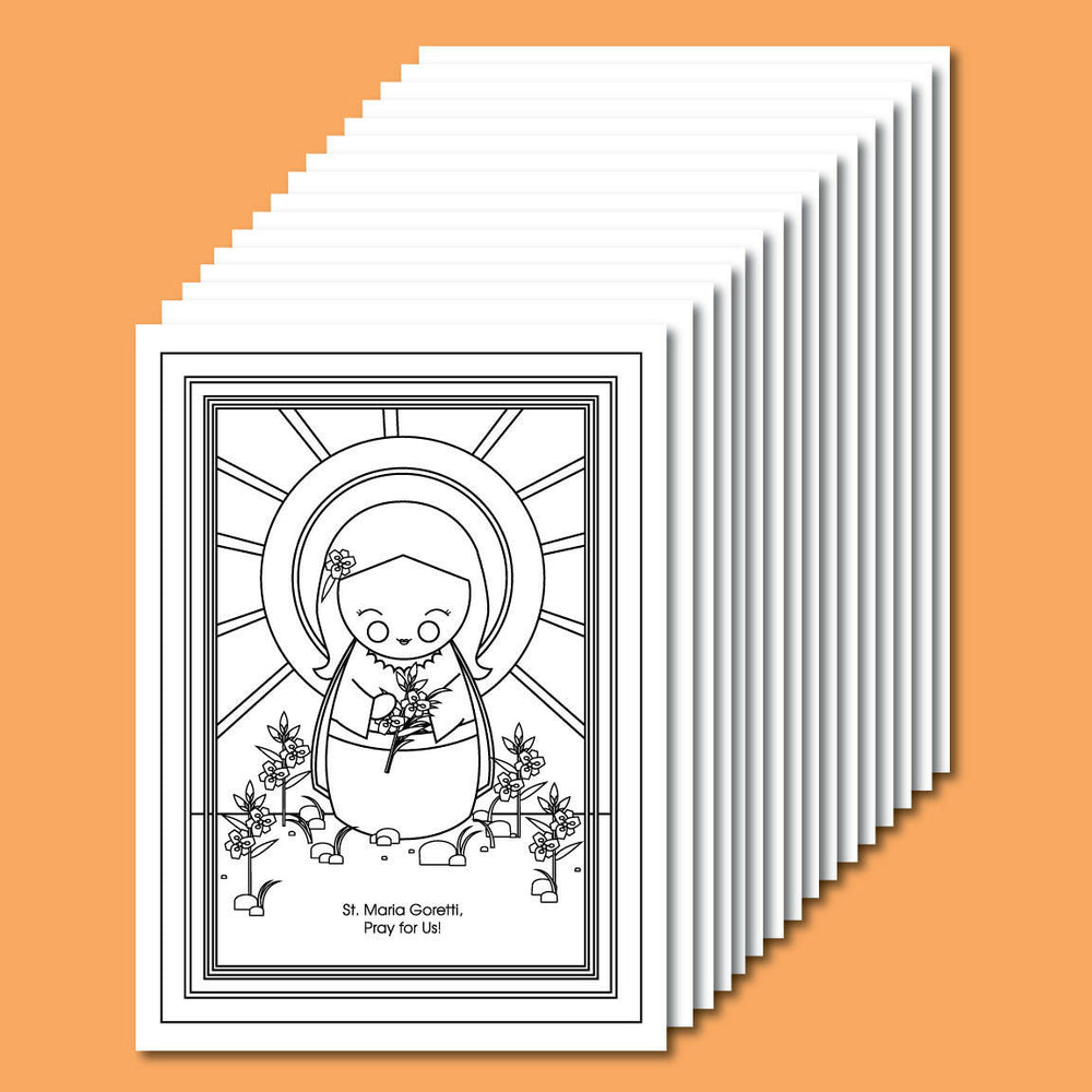 July Saints Coloring Sheets - Digital Download - Shining Light Dolls