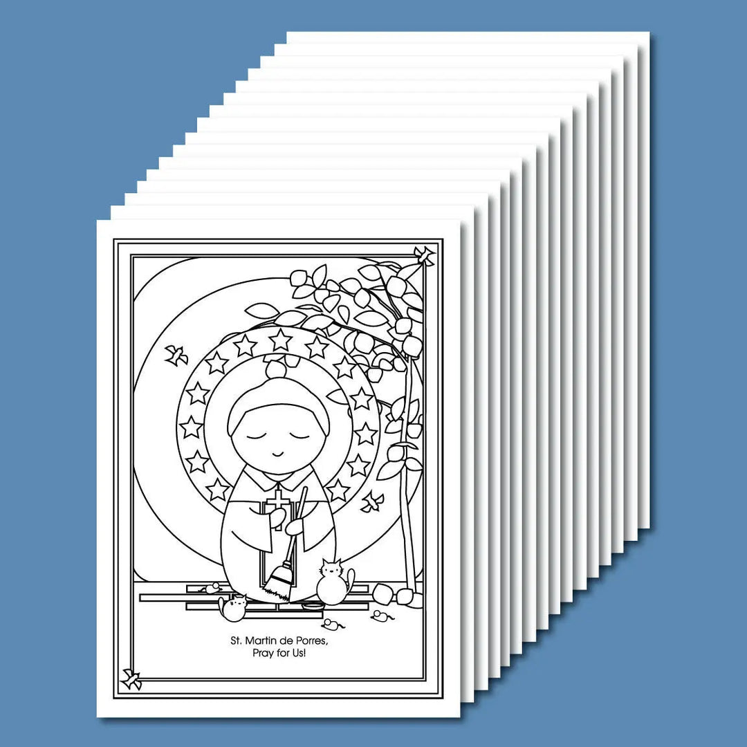 November Saints Coloring Sheets - Digital Download - Shining Light Dolls