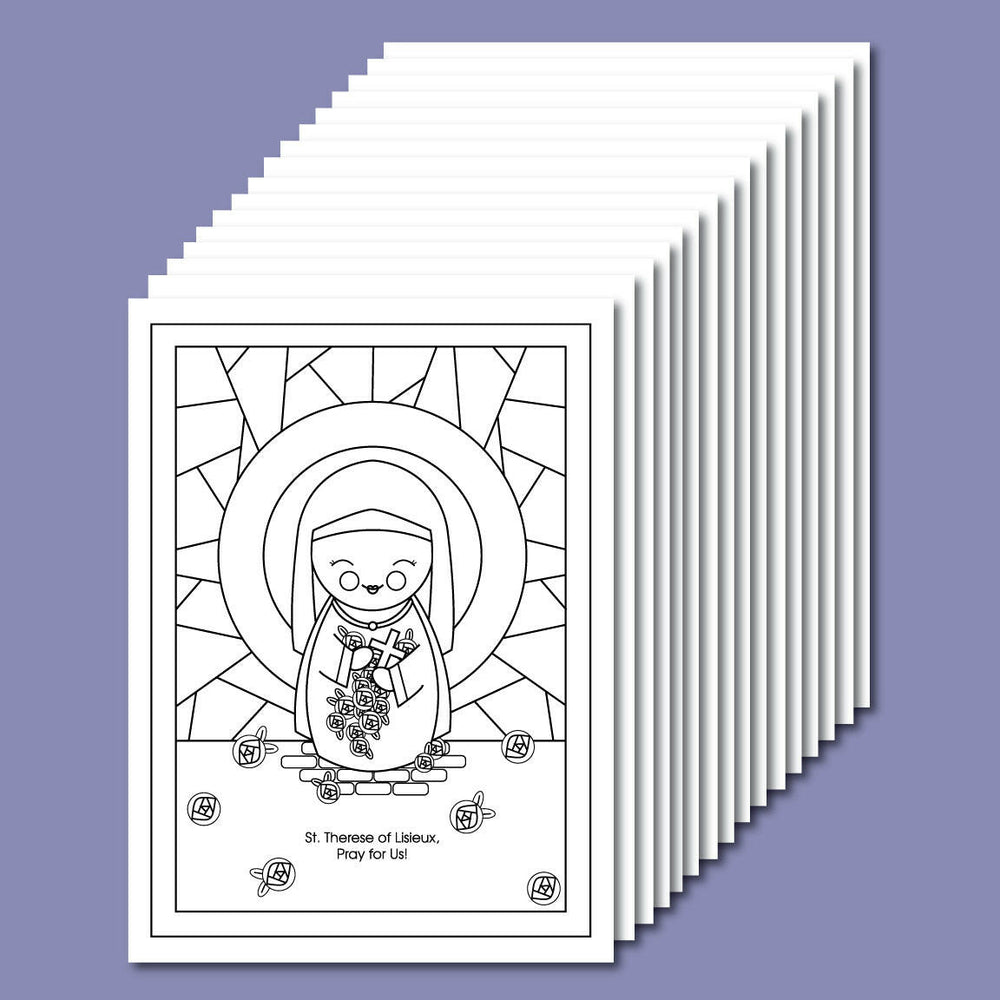 October Saints Coloring Sheets - Digital Download - Shining Light Dolls