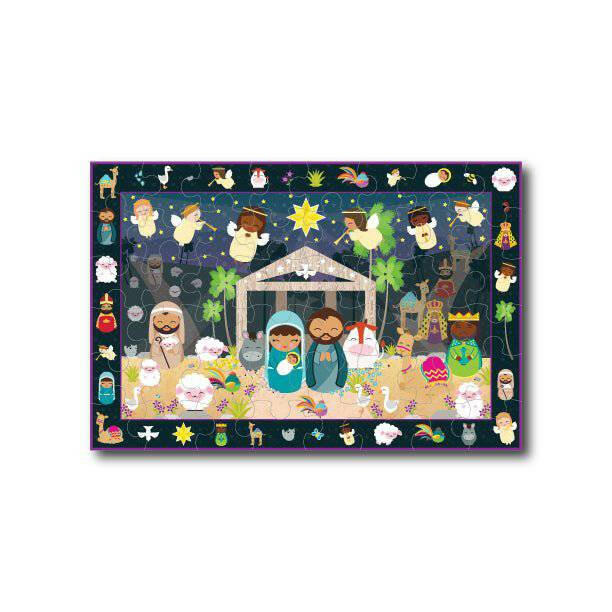 
                  
                    Christmas Nativity Search & Find Giant Floor Puzzle 24" x 36" - Shining Light Dolls
                  
                