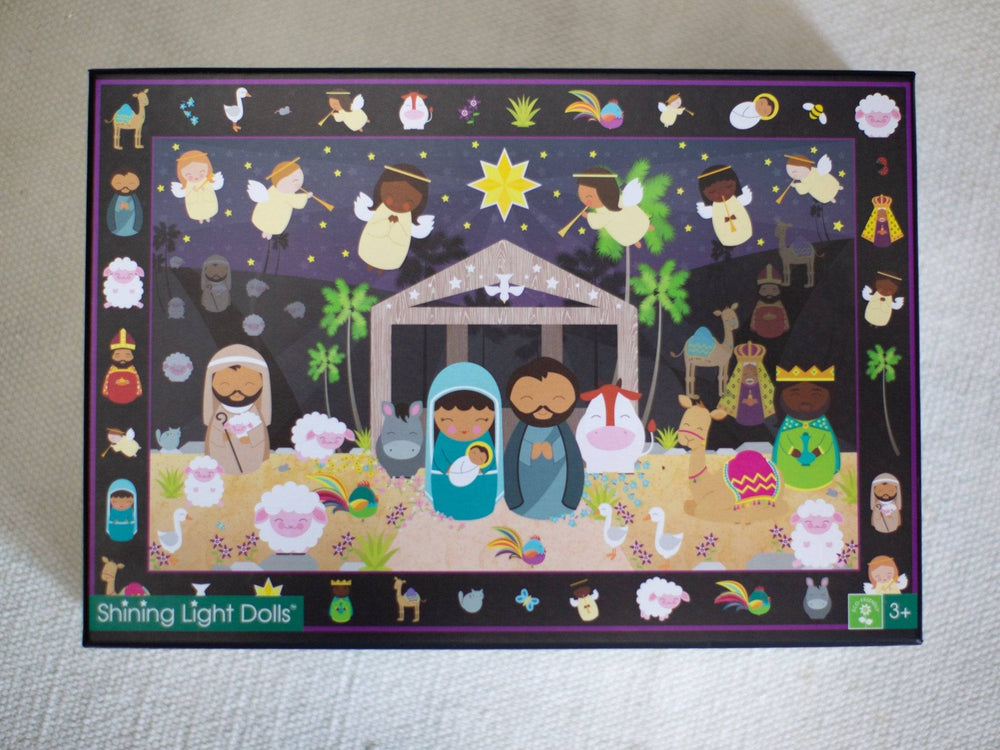 
                  
                    Christmas Nativity Search & Find Giant Floor Puzzle 24" x 36" - Shining Light Dolls
                  
                