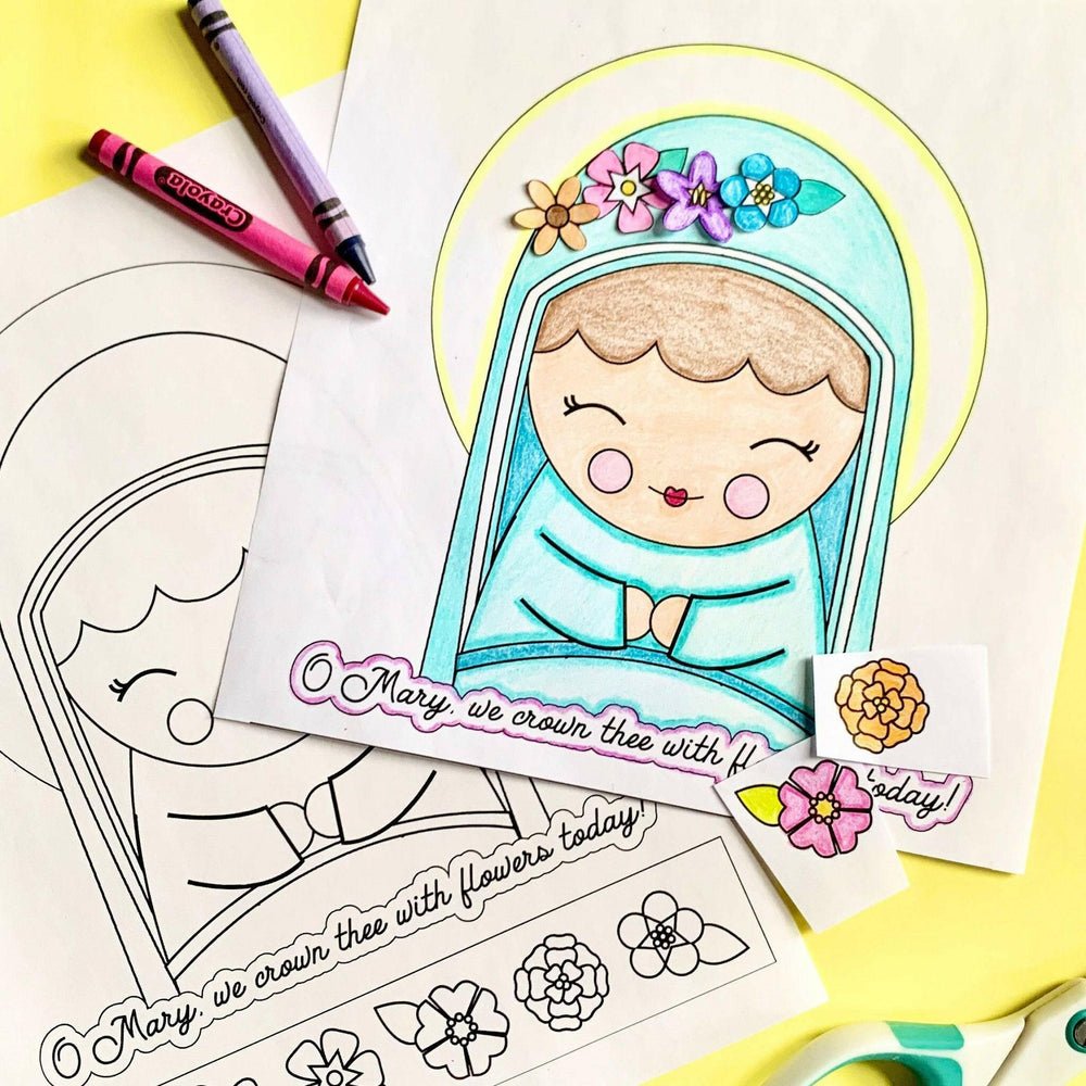
                  
                    May Crowning Coloring Craft - Digital Download - Shining Light Dolls
                  
                